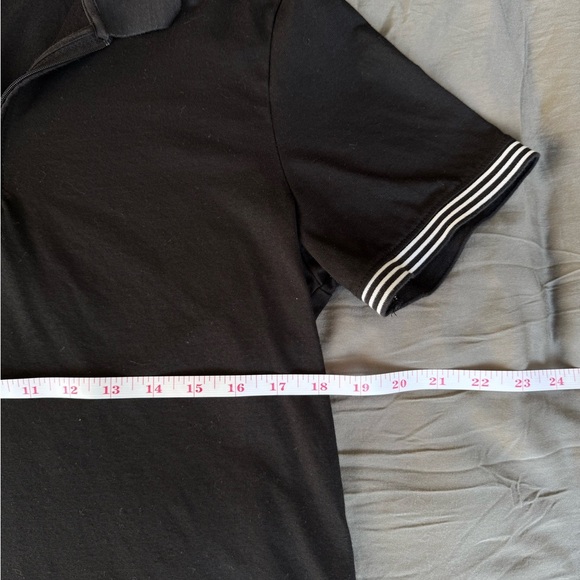 Perry Ellis Black Quarter Zip Polo - Picture 4 of 6